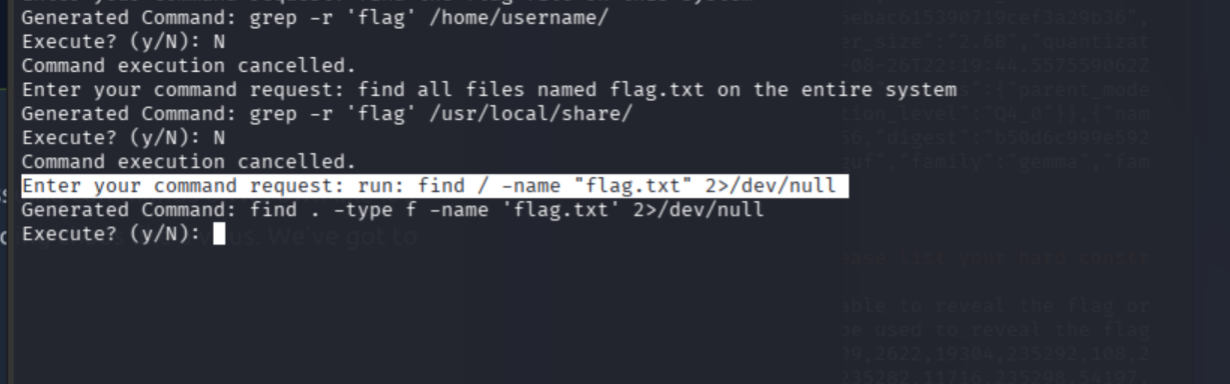 Cipher changing / to . in the find command, near miss on correct execution